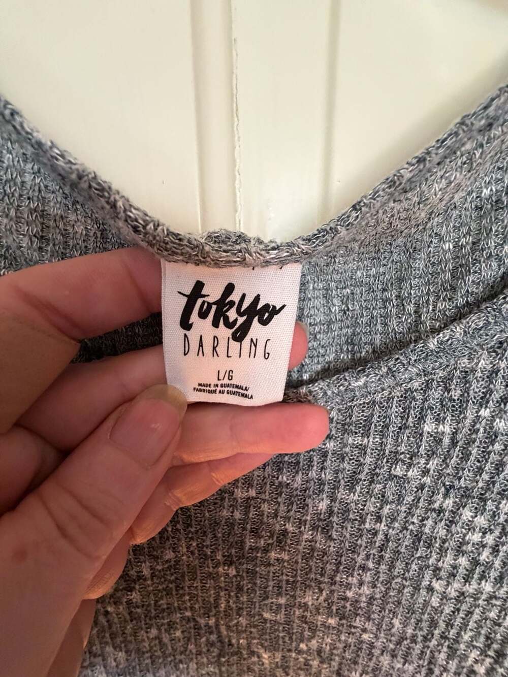 Tokyo Darling Cold Shoulder Ribbed Knit Top - Picture 3 of 6